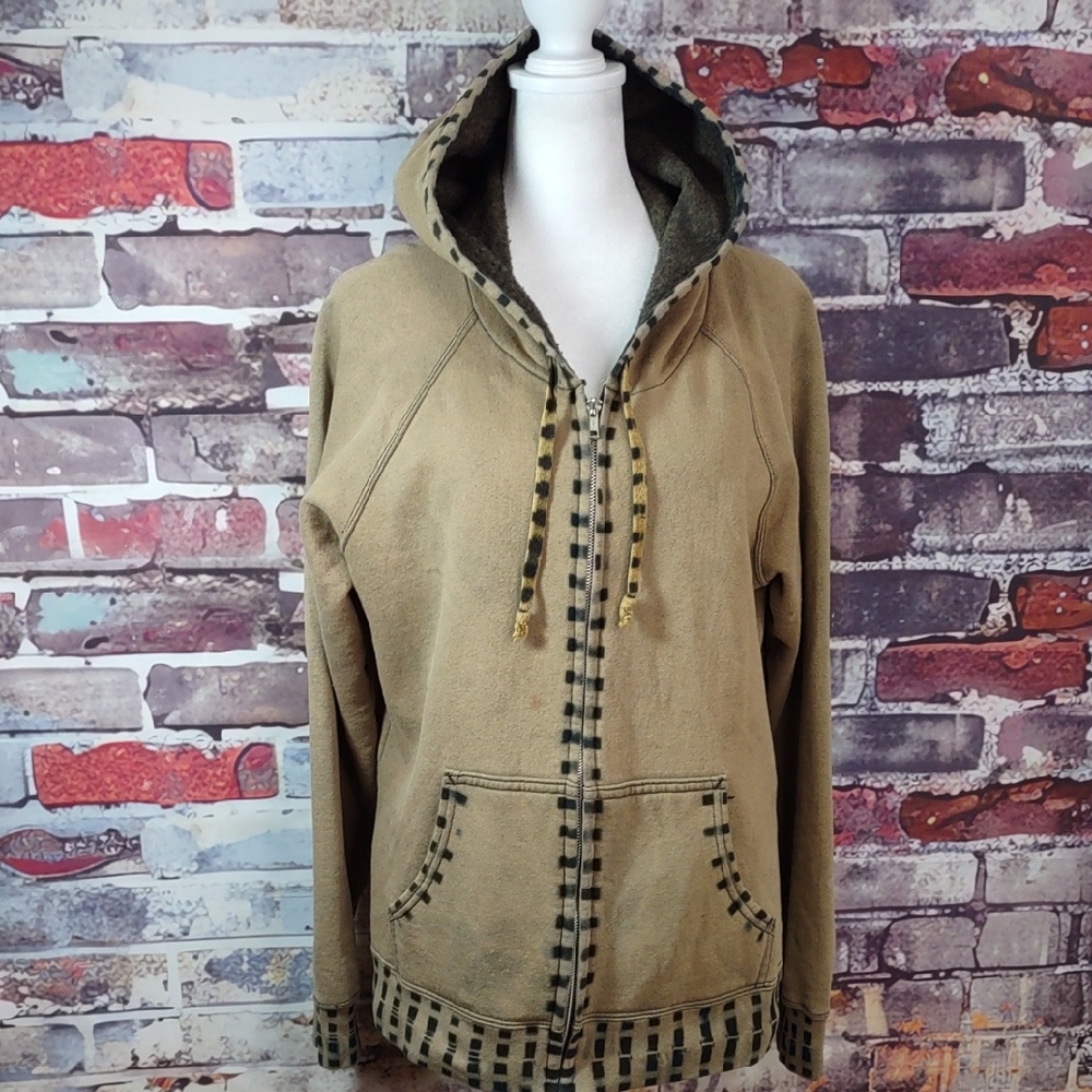 Custom Design "Coyote" Zip Front Sweatshirt w/Hood